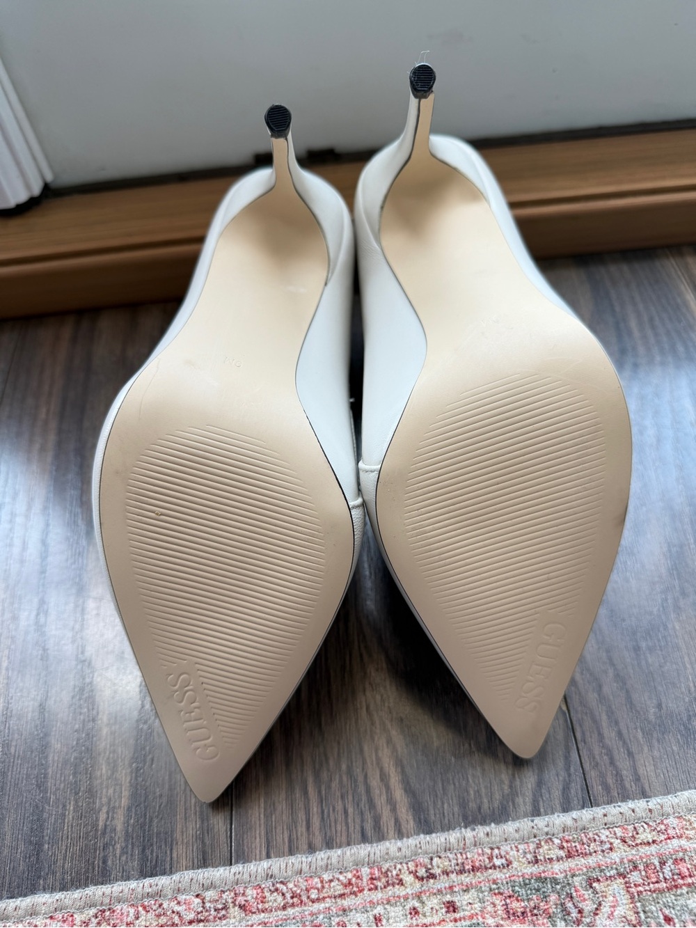 NWOT Guess Women's White Pointed Stiletto Ankle Boots - Picture 6 of 8